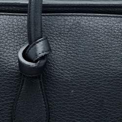 Celine Black Leather Small Tie Tote