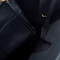 Celine Black Leather Small Tie Tote