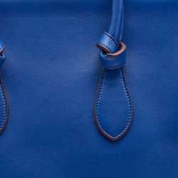 Pre Owned Celine Blue Leather Medium Tie Tote