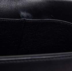 Pre Owned Celine Tri Color Leather And Pony Hair Medium Trapeze Top Handle Bag