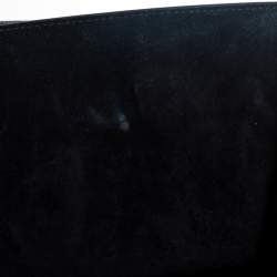 Pre Owned Celine Black Croc Embossed Leather Medium Phantom Luggage Tote