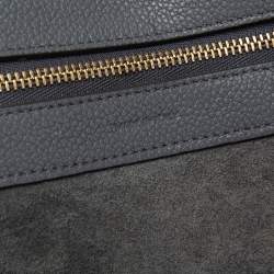 Pre Owned Celine Stone Blue Soft Grained Leather Small Cabas Phantom Tote