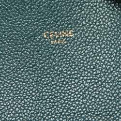 Pre Owned Celine Green Leather Medium Tassel Phantom Cabas Tote