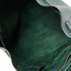 Pre Owned Celine Green Leather Medium Tassel Phantom Cabas Tote