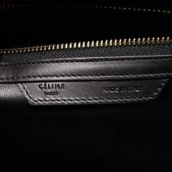 Pre Owned حقيبة يد سيلين ميني لاغيدج جلد أسود منقوش