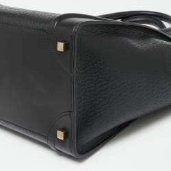 Pre Owned حقيبة يد سيلين ميني لاغيدج جلد أسود منقوش