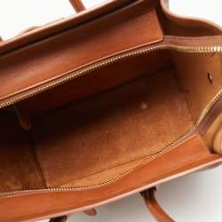 Pre Owned حقيبة يد سيلين مايكرو لاغيدج جلد بني 