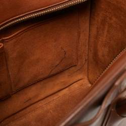 Pre Owned حقيبة يد سيلين مايكرو لاغيدج جلد بني 