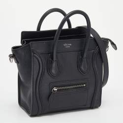 مملوكة مسبقًا حقيبة يد توتس سيلين نانو لاغيدج جلد بني