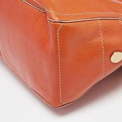 Pre Owned Celine Orange Leather Boogie Tote