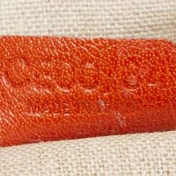 Pre Owned Celine Orange Leather Boogie Tote