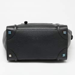 Pre Owned حقيبة يد توتس سيلين ميني لاغيدج جلد أسود