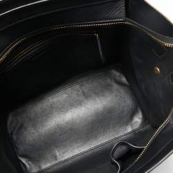 Pre Owned Celine Tricolor Calfhair and Leather Mini Luggage Tote