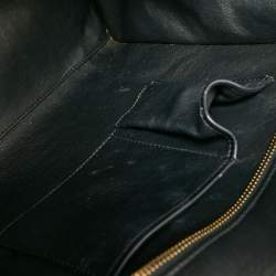 Pre Owned Celine Tricolor Calfhair and Leather Mini Luggage Tote