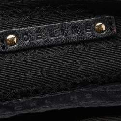 Pre Owned Celine Black Leather Flap Clutch