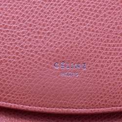 Celine Orange Leather Trotteur Messenger Bag