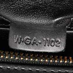 مملوكة مسبقًا حقيبة يد توتس لاغيدج جلد تمساح أسود صغيرة