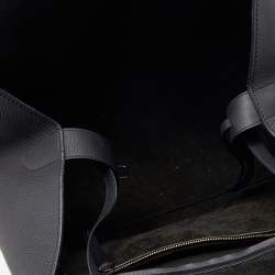 Pre Owned Celine Black Leather Small Phantom Luggage Tote