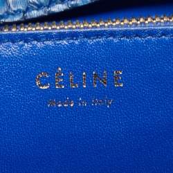 Celine Blue Python Large Classic Box Shoulder Bag