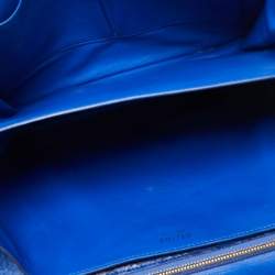 Celine Blue Python Large Classic Box Shoulder Bag