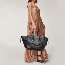 Pre Owned Céline Black Leather Large Phantom Luggage Tote