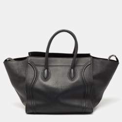 Pre Owned Céline Black Leather Large Phantom Luggage Tote