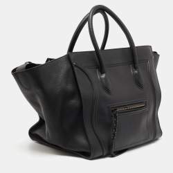 Pre Owned Céline Black Leather Large Phantom Luggage Tote