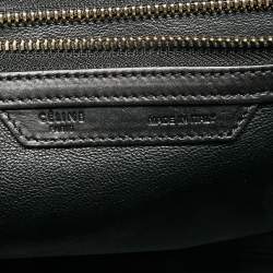 Pre Owned Celine Tri-Color Leather Mini Luggage Tote