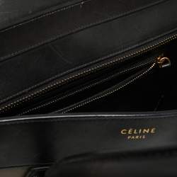 Pre Owned Celine Tri-Color Leather Mini Luggage Tote