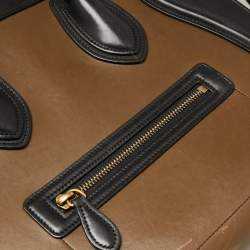 Pre Owned Celine Tri-Color Leather Mini Luggage Tote
