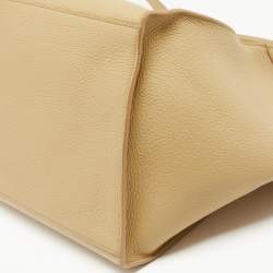 Pre Owned Celine Cream Leather Big Bag Bucket Bag