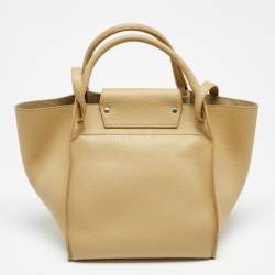 Pre Owned Celine Cream Leather Big Bag Bucket Bag