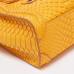 Pre Owned حقيبة يد سيلين نانو لاغدج جلد ثعبان مسترد