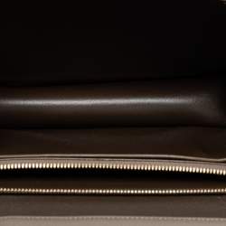 Pre Owned Celine Grey Leather Medium Classic Box Shoulder Bag