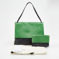 Pre Owned Celine Multicolor Leather Flap Shoulder Bag