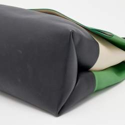 Pre Owned Celine Multicolor Leather Flap Shoulder Bag