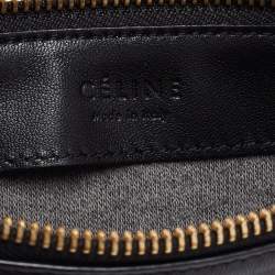 Pre Owned Céline Black Leather Large Trio Crossbody Bag