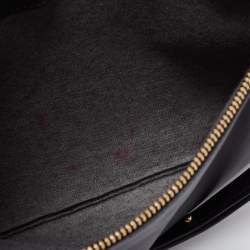 Pre Owned Céline Black Leather Large Trio Crossbody Bag