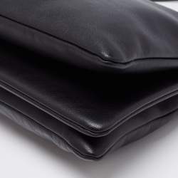 Pre Owned Céline Black Leather Large Trio Crossbody Bag