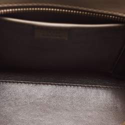 Pre Owned حقيبة يد توتس سيلين نانو لاغيدج جلد وجلد ثعبان ثلاثي اللون