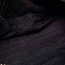 Pre Owned Celine Black Leather Whipstitch Handle Satchel