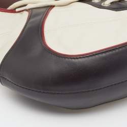 Pre Owned Celine White And Red Leather 2002 Fifa World Cup Hobo