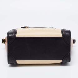 مملوكة مسبقًا حقيبة يد توتس سيلين نانو لاغيدج جلد ثلاثي اللون