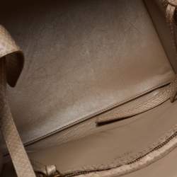 Pre Owned Celine Grey Python Mini Luggage Tote