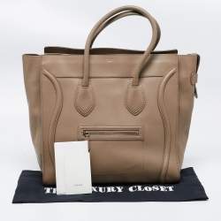 Pre Owned حقيبة يد توتس سيلين لاغيدج جلد بيج كبيرة