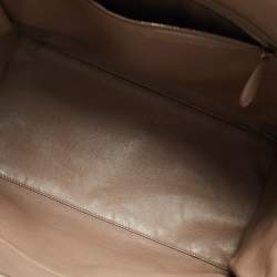 Pre Owned حقيبة يد توتس سيلين لاغيدج جلد بيج كبيرة