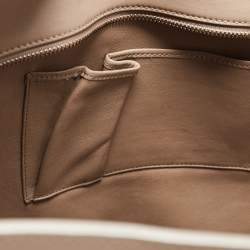 Pre Owned حقيبة يد توتس سيلين لاغيدج جلد بيج كبيرة