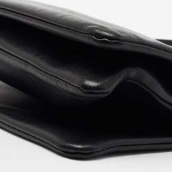 Pre Owned Celine Black Leather Large Trio Crossbody Bag