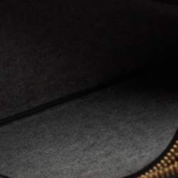 Pre Owned Celine Black Leather Large Trio Crossbody Bag