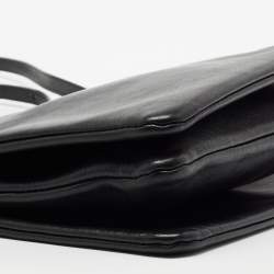Pre Owned Celine Black Leather Large Trio Crossbody Bag